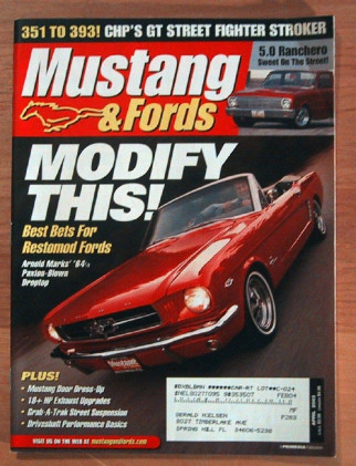 MUSTANG & FORDS 2003 APR - '64 Q-427T GALAXIE, GT40